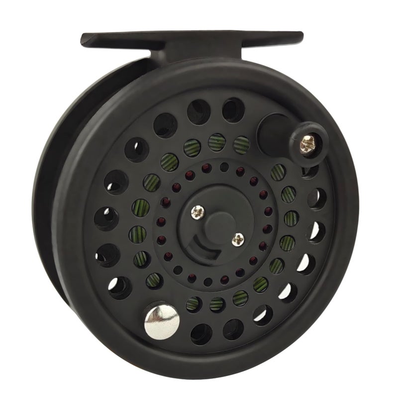 Aventik CM Graphite Fly Reel Click Drag System Classic IV Graphite Large Arbor Sizes 3/5, 5/7 Fly Fishing Reels (5/7 with Line) - Image 2